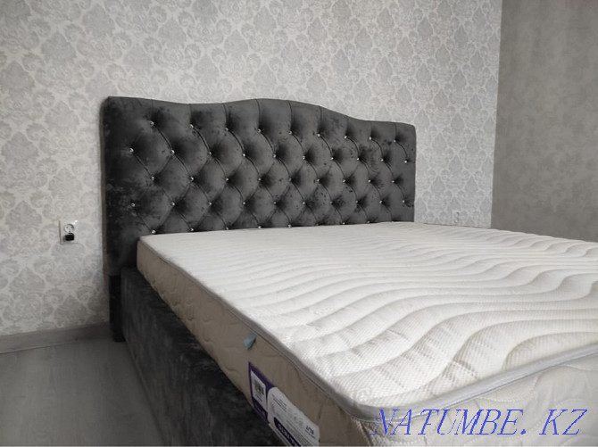 Bed custom upholstered beds carriage fabric bed Astana - photo 8