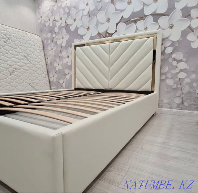 Bed custom upholstered beds carriage fabric bed Astana - photo 1