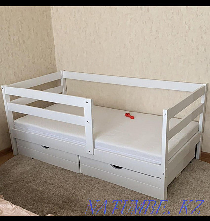 Teenage beds made of solid birch, orthopedic mattresses. Kostanay - photo 3