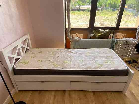 Детская кровать белая 2 м на 80 см Almaty