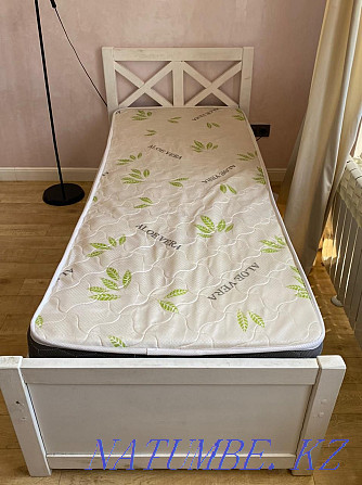 Children's bed white 2 m x 80 cm Almaty - photo 1
