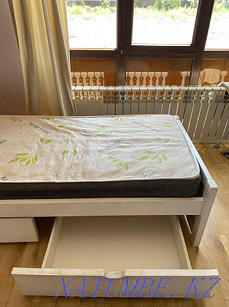 Children's bed white 2 m x 80 cm Almaty - photo 6