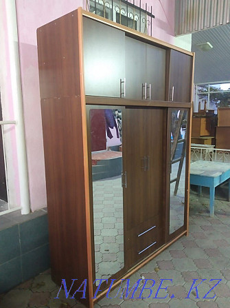 Wardrobe with mirror, sliding doors, compartment wardrobe, with antrisol Taraz - photo 2