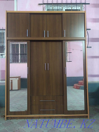 Wardrobe with mirror, sliding doors, compartment wardrobe, with antrisol Taraz - photo 1