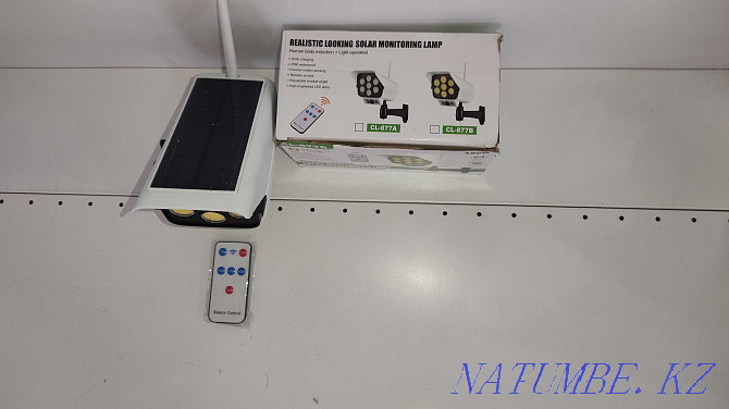 Flashlight. Camera simulation. Motion Sensor. Solar battery. Remote controller Karagandy - photo 4