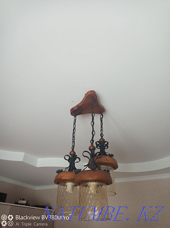 Chandelier with elements of natural wood and iron Ekibastuz - photo 1