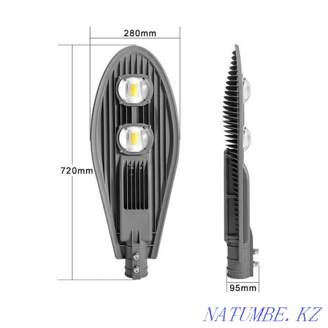 Уличные светильники, фонари, Кобра светодиодные 100w ОПТОМ и в Розницу Алматы - изображение 1