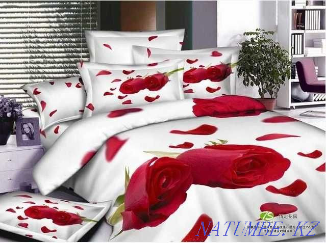 Уникальная постель из сатина-люкс ,,Shining Star"с живым принтом в 4D Алматы - изображение 6