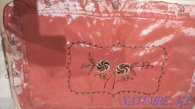 Bedspread and pillowcases with machine embroidery (China) Almaty - photo 3