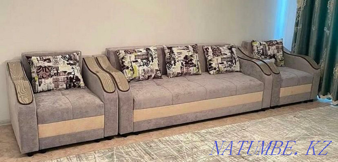 Buy by installments Sofa with two armchairs 0•0•3 GUARANTEE Almaty - photo 1