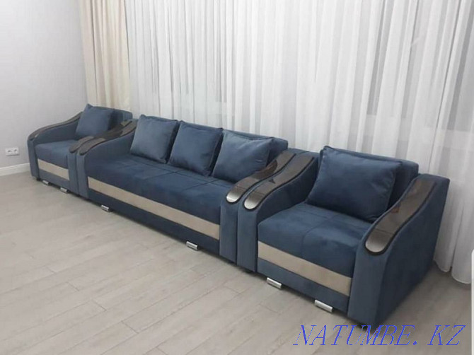 Buy by installments Sofa with two armchairs 0•0•3 GUARANTEE Almaty - photo 5