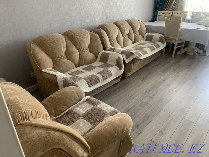 Sale set of upholstered furniture (2 sofas + armchair) Kokshetau - photo 4