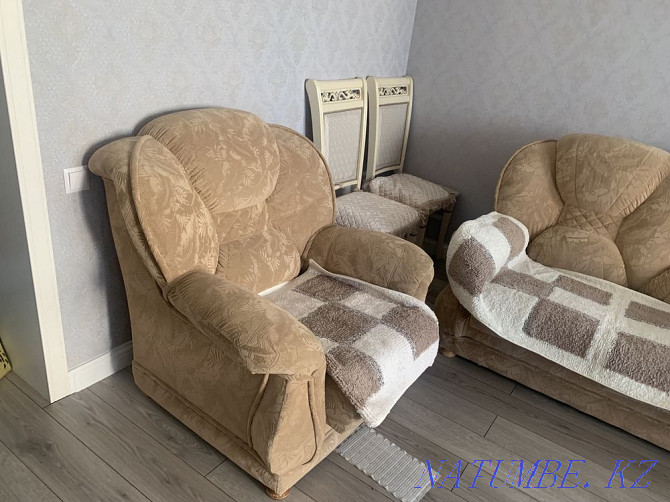 Продается комлект мягкой мебели( 2 дивана + кресло) Кокшетау - изображение 3