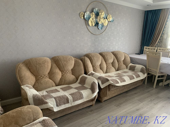 Sale set of upholstered furniture (2 sofas + armchair) Kokshetau - photo 2