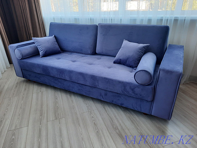 Eurobook sofa, teak tock, upholstered furniture, folding sofa, tact. Astana - photo 1