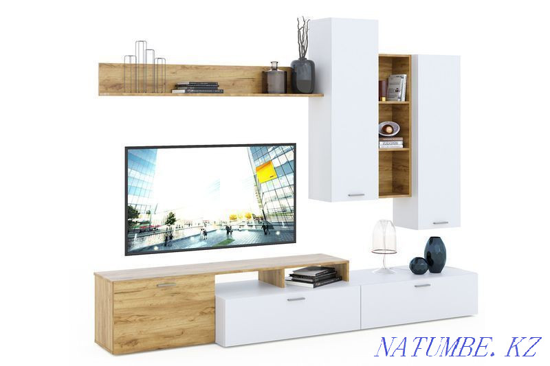 Акция!!! Стенка Невио-1, Белый, Империал (Россия) Шымкент - изображение 1