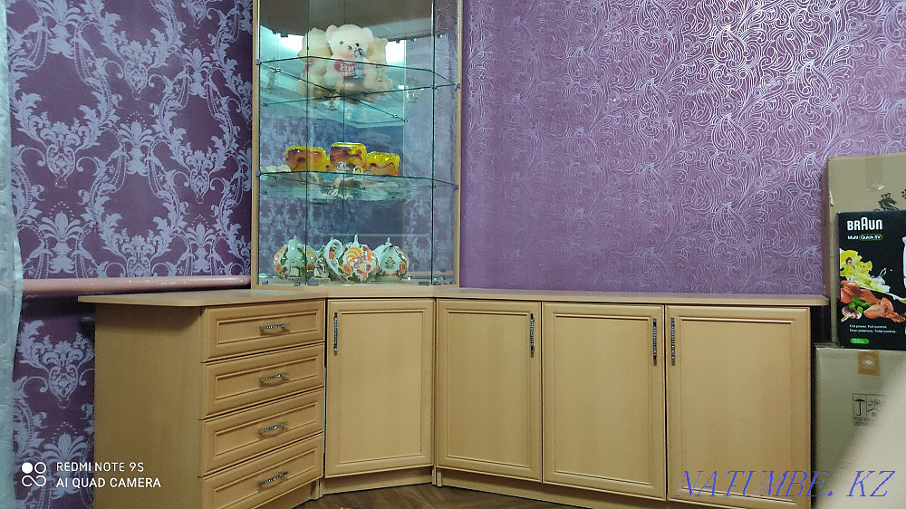 Selling a corner sideboard with a mirrored display case. Нура - photo 1