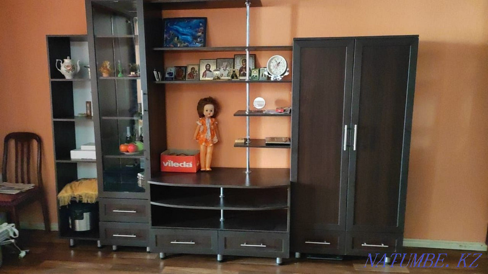 Wall for TV, and a wall for storing clothes, dishes and books Makinsk - photo 3