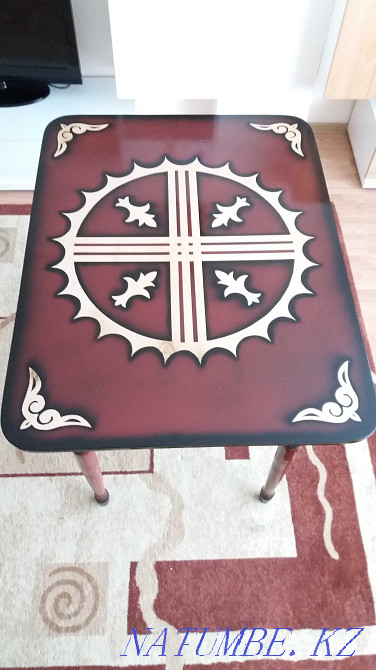 Очень красивый СТОЛ ручной работы с орнаментом Астана - изображение 2