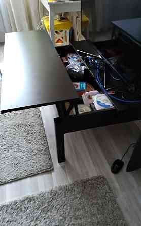 Журнальный столик, офисный стол, тёмный стол Kostanay