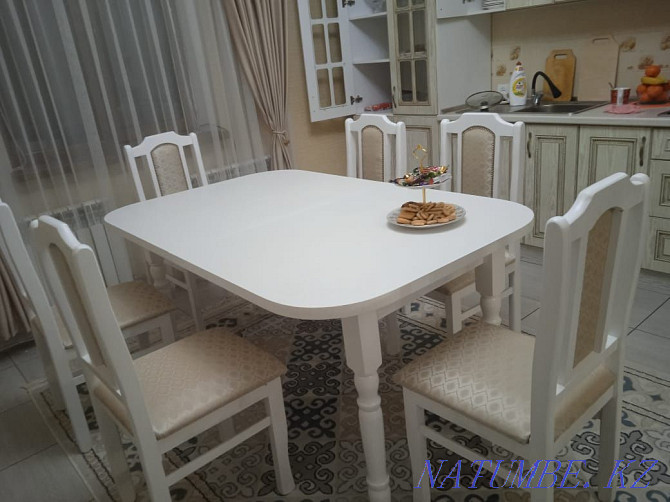 Рассрочка Гостиный кухня стол стулья Трансформер Мебель стул Книжка Сатпаев - изображение 1