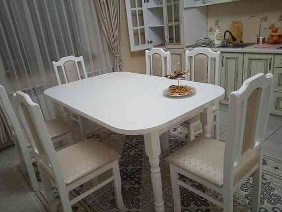 Рассрочка Гостиный кухня стол стулья Трансформер Мебель стул Книжка Satpaev