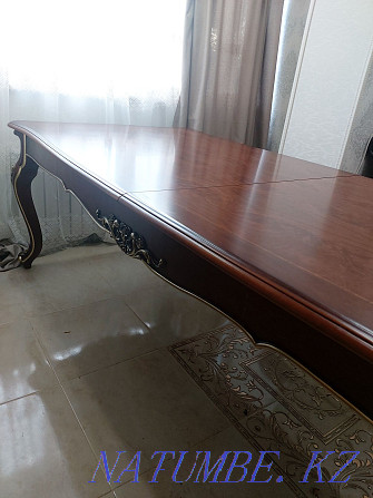 Selling a beautiful large wooden table size 108 * 240 (unfolded. 300 Pavlodar - photo 3