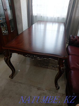 Selling a beautiful large wooden table size 108 * 240 (unfolded. 300 Pavlodar - photo 1