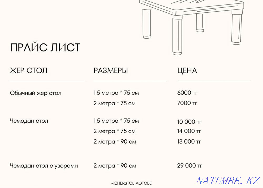 Ger table. Aqtobe - photo 8