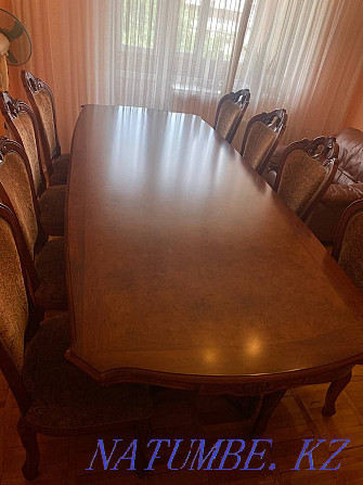 Selling large table and chairs Almaty - photo 1