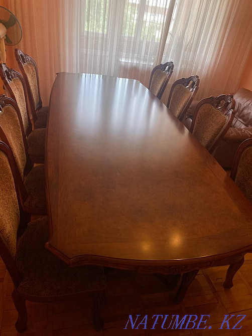 Selling large table and chairs Almaty - photo 1