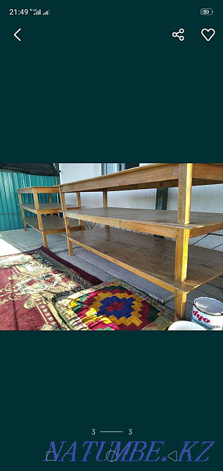 Жер столдар 80 см *180см Алмалы - изображение 1