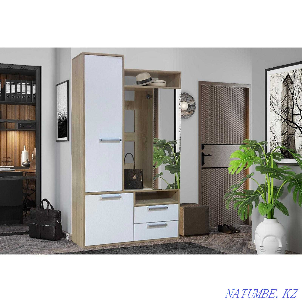 Entrance hall Nica, 1200x352x2120, Sonoma Oak/White Almaty - photo 1