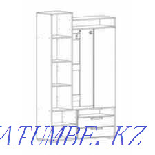 Entrance hall Nica, 1200x352x2120, Sonoma Oak/White Almaty - photo 2