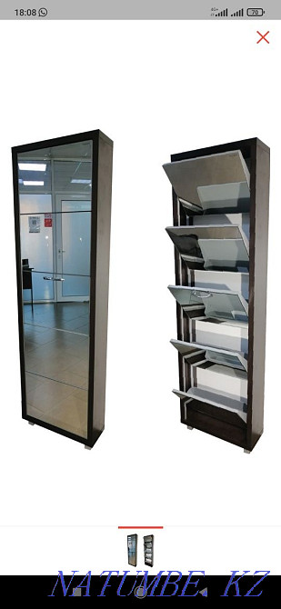 Обувной шкаф с зеркалом Астана - изображение 1