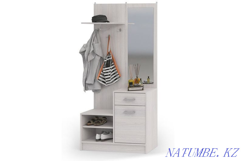 Шкаф прихожая пристенный 1Д Дебора, Анкор Анкор светлый, Стендмебель Кызылорда - изображение 2