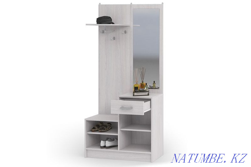 Шкаф прихожая пристенный 1Д Дебора, Анкор Анкор светлый, Стендмебель Кызылорда - изображение 1