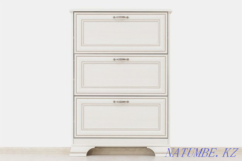 Тумба для обуви 3Д (Tiffany 3D), коллекции Тиффани, Вудлайн Кремовый Кызылорда - изображение 2