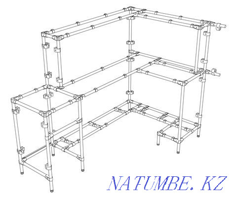 Полка и стойка для одежды вешалка Астана - изображение 4