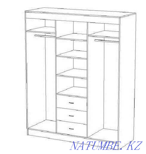 Гардероб купе Маэстро миф Ресей! Қоймадан ең төмен бағамен жиһаз!  Алматы - изображение 5