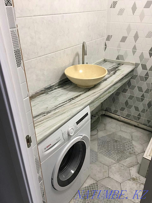 Countertops in the bathroom Almaty - photo 6