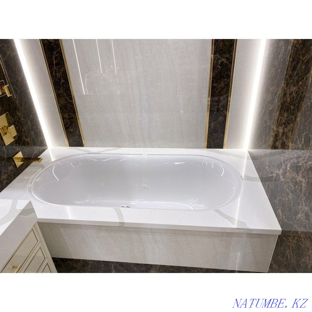 Countertop made of artificial stone in the bath Astana - photo 7