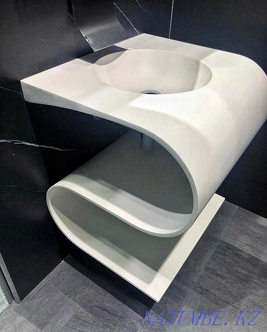 Countertop made of artificial stone in the bath Astana - photo 2