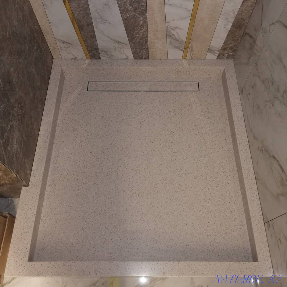 Countertop made of artificial stone in the bath Astana - photo 6