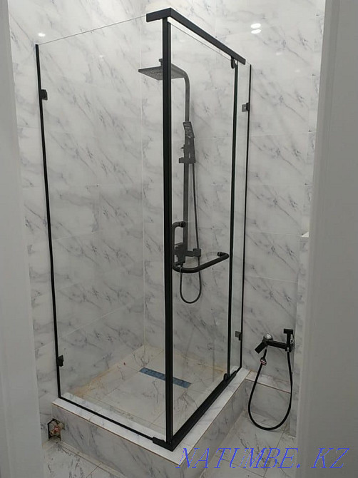 Душевые перегородки фацеты зеркала фацеты Душевая кабина полки шторка Астана - изображение 2