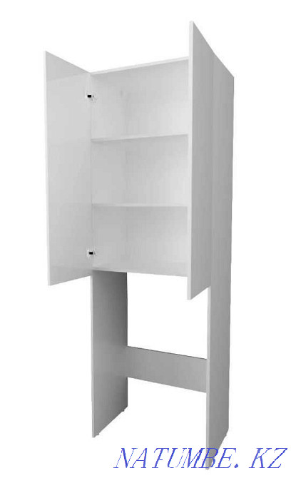 Wardrobe over washing machine Wall 67 2d White gloss Astana - photo 3