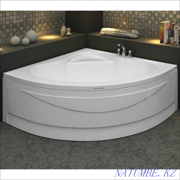 Акриловая ванна Oriana 130х130 см. Formina. Турция. (Комплект) Астана - изображение 1