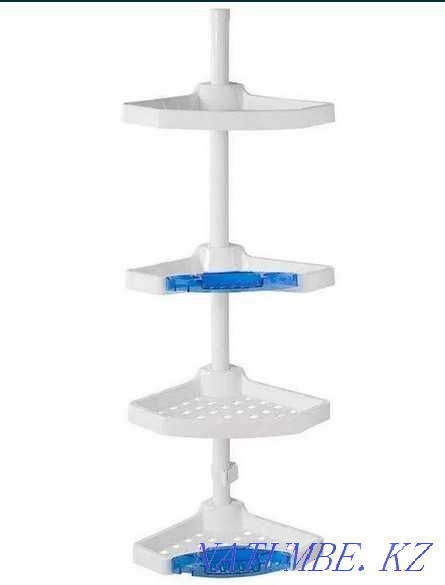 Распорная полка в ванную, угловая полка в ванную, распорка Астана - изображение 2