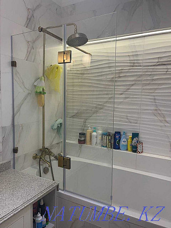 Шыны душ кабинасы, ішкі қалқалар, айна, душ Туздыбастау - изображение 4