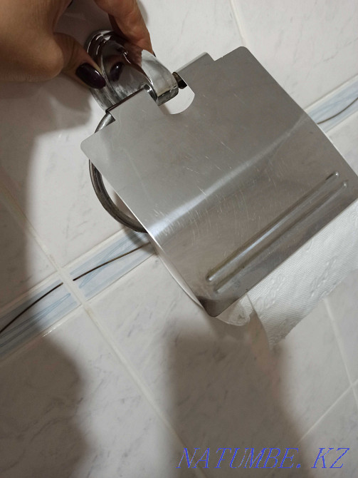 Продам полочки для ванной, бумагодержатель Усть-Каменогорск - изображение 2